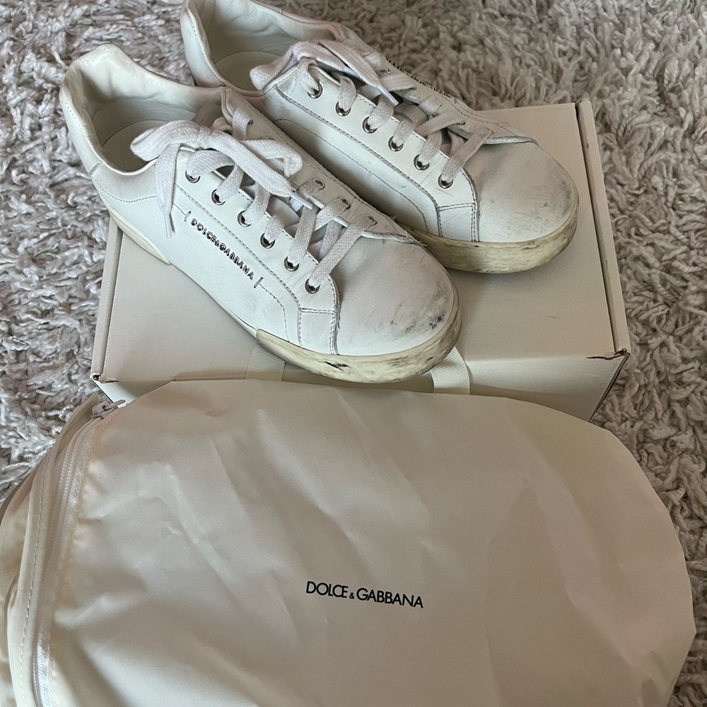 Dolce & Gabbana White Sneakers